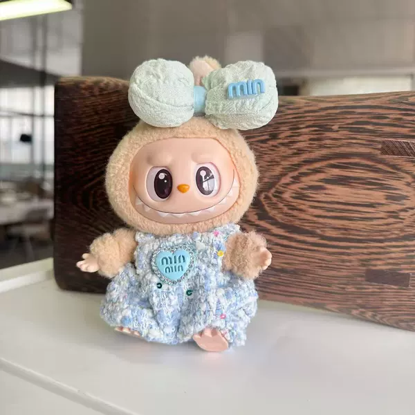 Blue label big blue bow love diamond MIN