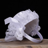 White basket, handheld cloth flower-shaped, flowered, for bridesmaid