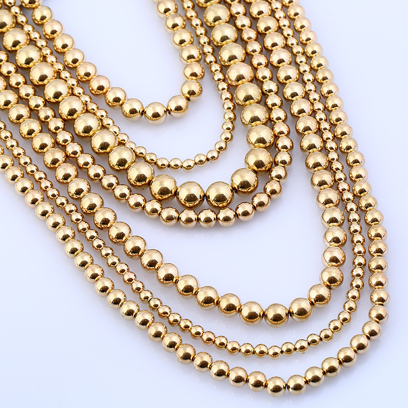 Holiday, Daily Occasion CCB Material Round Pattern Exaggerated Simple Style Round CCB Beaded Unisex Jewelry Set
