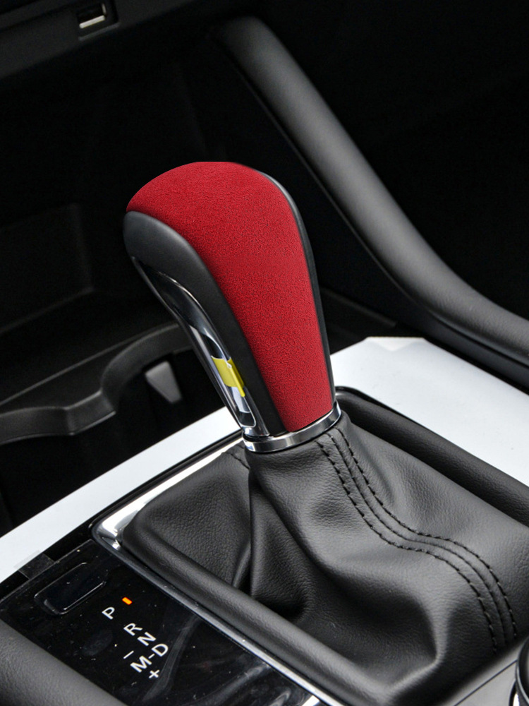 Suitable for Car Mazda Cx-30 Suede Leather Gear Handle Cover Interior Gear Head Shell Protective Cover