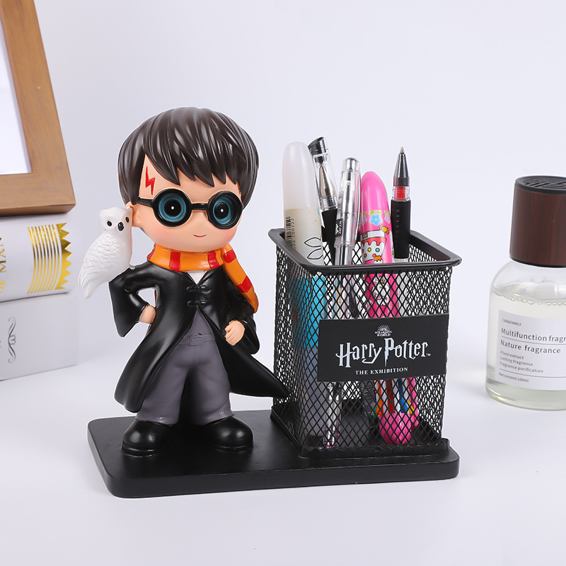 Portalápices de Harry Potter de gran capacidad, multifunción, estilo ins, almacenamiento de escritorio simple, artefacto, papelería para estudiantes, oficina