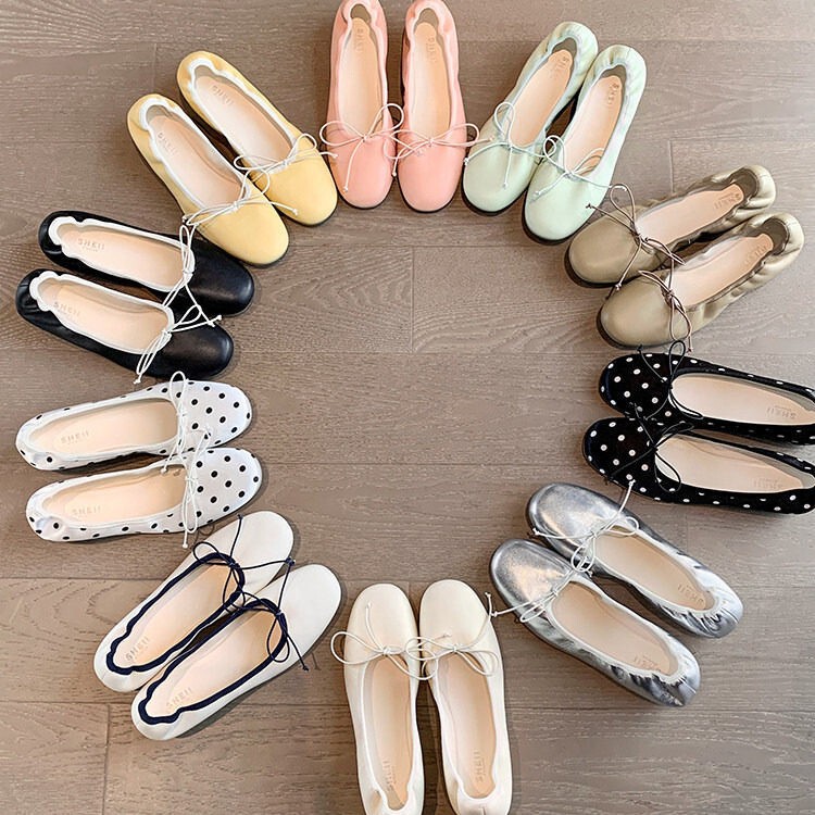 2026 New Style Milk Leather Ballet Shoes~Super Soft Lambskin Bowknot 4cm Hidden Heel Flat Shoes for Women Grandma Shoes