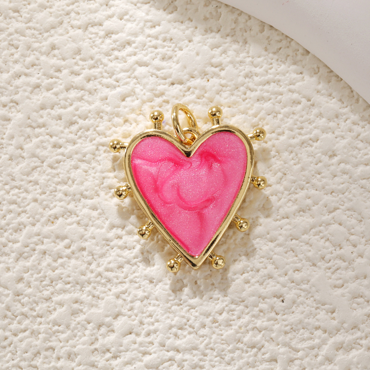4g Weight Pendant Jewelry Making Type 20 * 25mm Jewelry Making Size Zircon Inlay Material DIY Jewelry Accessories Classification 1 Piece Quantity Copper Material Heart Shape Pattern Polished Finish Enamel, Plating, Inlay Design IG Style Style 1 Piece 20 * 25mm Copper Zircon Heart Shape Polished Pendant 10