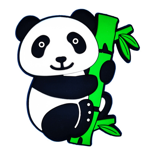 Giant Panda Refrigerator Magnet Wholesale PVC Refrigerator Magnet Cartoon Facebook Magnetic Soft Glue Refrigerator Magnet Creative Magnet