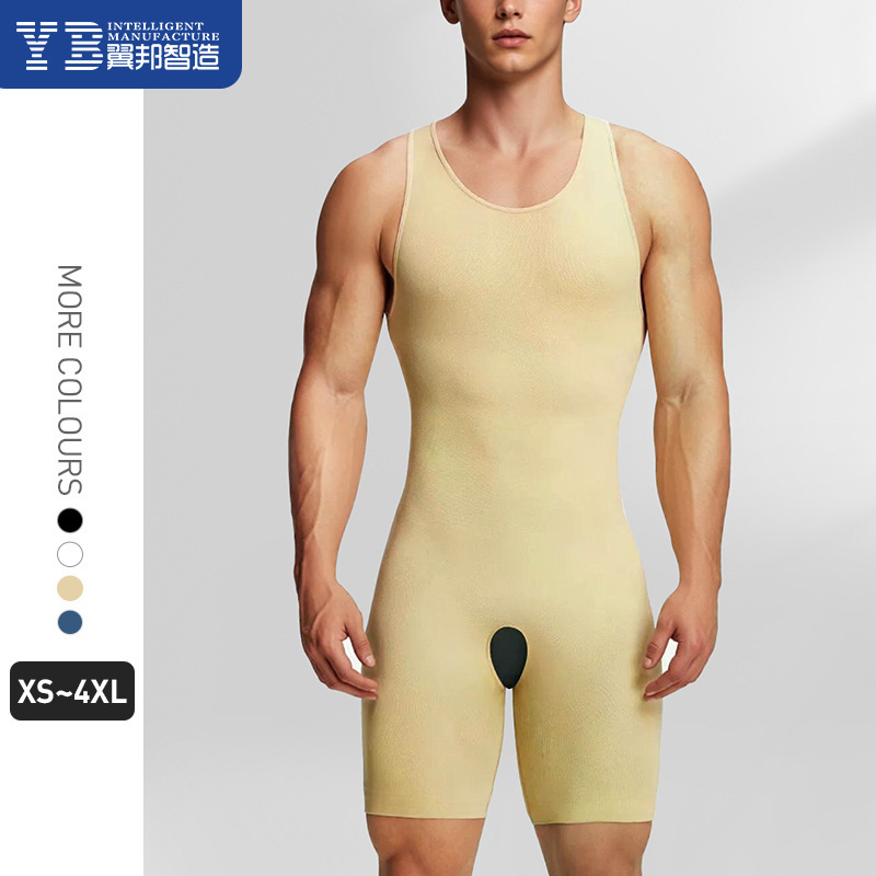 Amazon Men's Shapewear Tummy Control Boxer Bodysuit Slimming Tummy Control Fitness Solid Color Plus Size Bodysuit Amazon Men's Shapewear Tummy Control Boxer Bodysuit Slimming Tummy Control Fitness Solid Color Plus Size Bodysuit