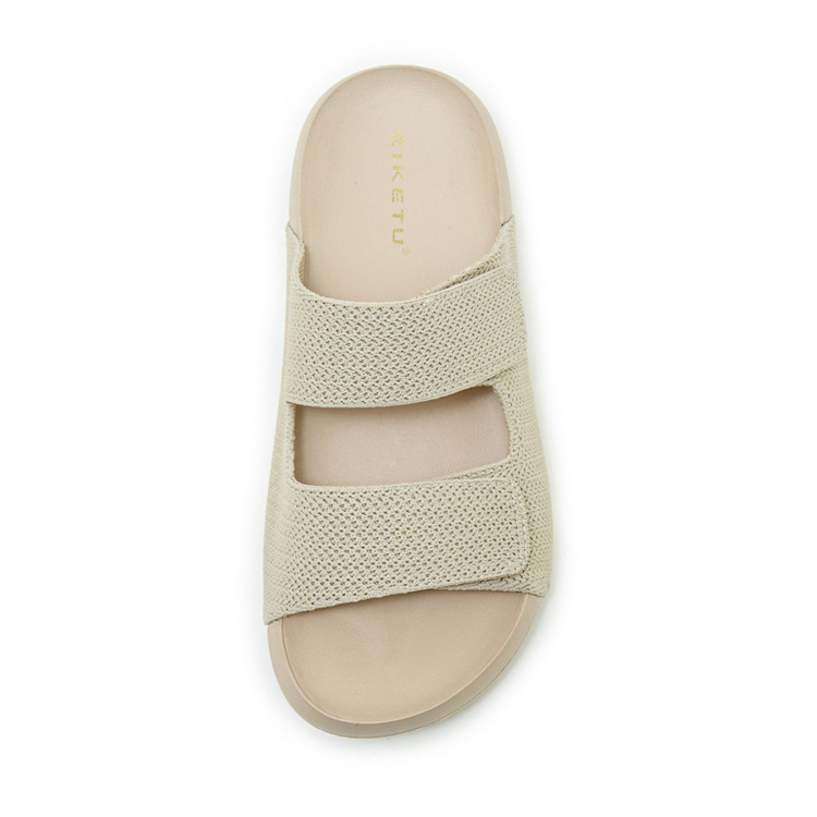 Dép sandal nữ quai chữ V đế dày EVA chống trượt — màu đen, màu hồng, màu kaki, màu mơ chi tiết 34