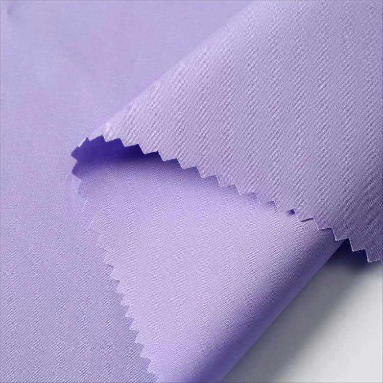 Shaoxing textil al por mayor tela de seda teñida plana 100% tela de camisa de algodón