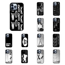 艺术家联名黑白插画镜面16pro适用iPhone17promax苹果15plus手机