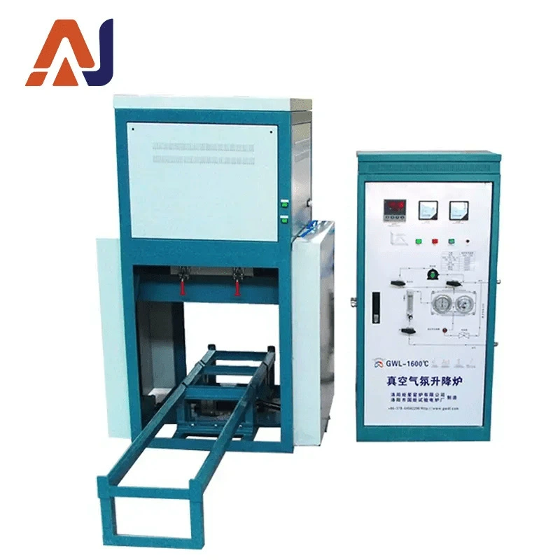 Производитель печей с сенсорным экраном, вакуумная атмосферная печь, винтовая подъемная печь, сенсорный экран, размер камеры печи может быть настроен для производства