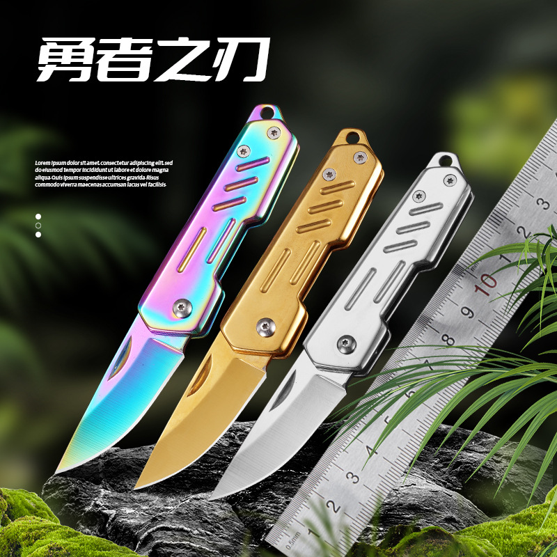 多功能折刀水果刀开箱小刀接稼果树刀钥匙挂件小刀网红小刀开快递