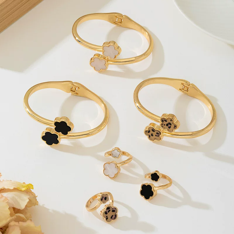 Set, bracelet, ring, jewelry, 6 pieces
