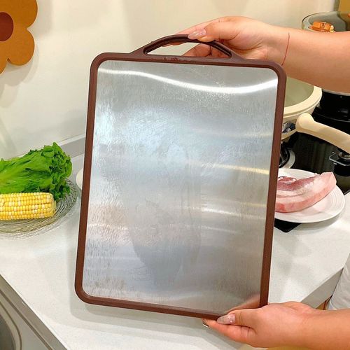 奥栖多功能抗菌菜板双面切菜板防滑案板不锈钢砧板防霉厨房家用