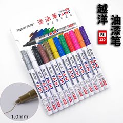 Overseas paint pen 12 color touch-up pen set fine tip quick-dry waterproof color correction art shellac coloring pen wholesale
