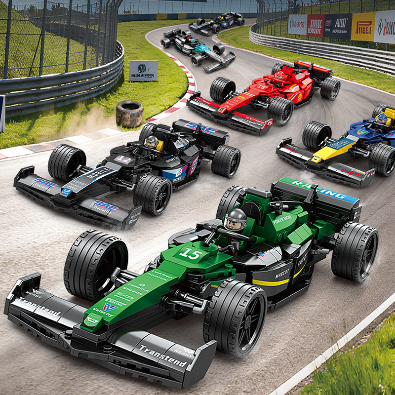 Compatible with Lego F1 Formula Racing Building Blocks Kidsren's Educational Assembly Toys Sports Car Model Boy Gift Wholesale