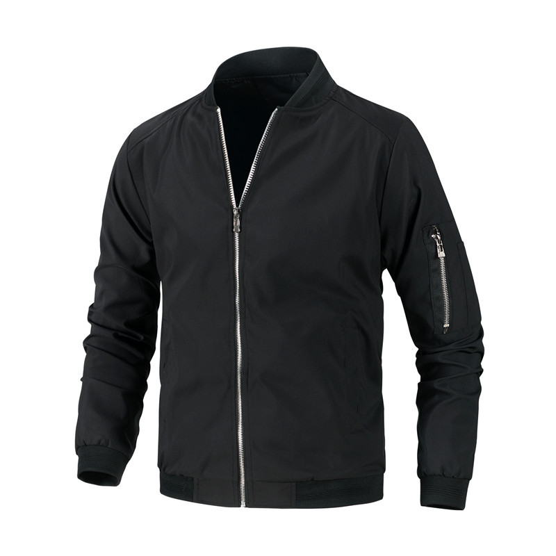 Chaqueta de hombre primavera y otoño estilo coreano de tendencia para aumentar el peso suelto chaqueta de béisbol casual chaqueta de hombre chaqueta superior