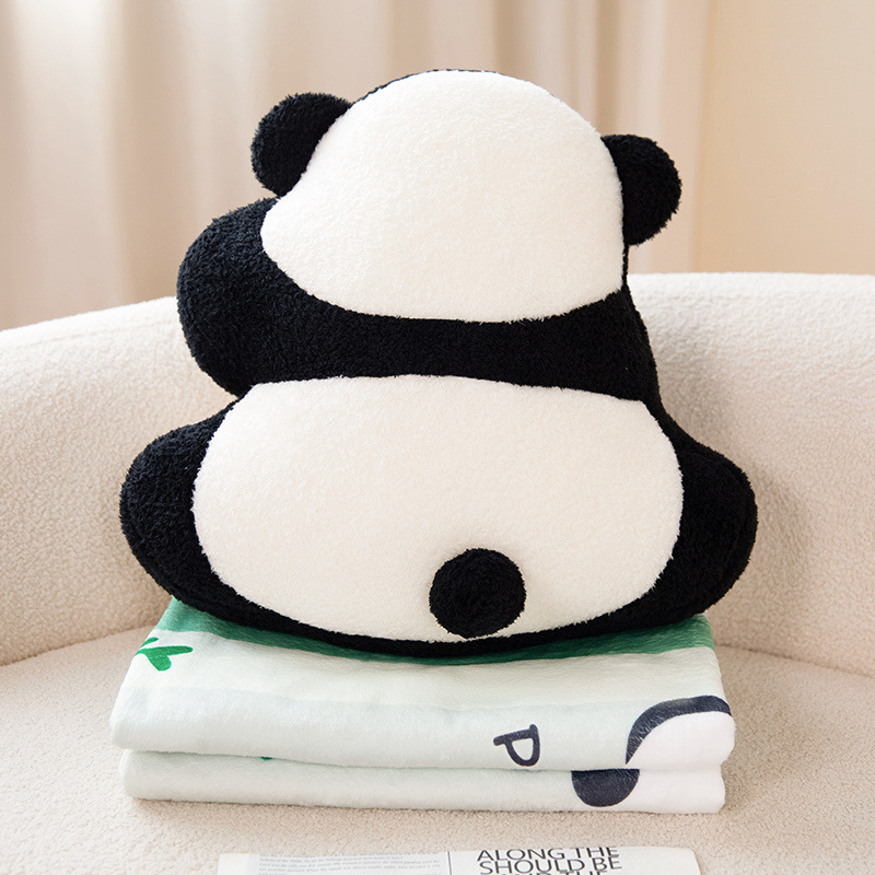 Red de celebridades Panda almohada muñeca lindo sofá sala de estar estudiante durmiendo junto a la cama niña cojín de respaldo almohada oficina