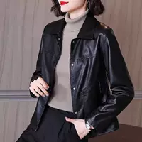 Демисезонная стеганая короткая куртка Norns Girl, толстый западный крой, черная Юбу / Имбирная Либу / черный хлопок, размер M-5XL
