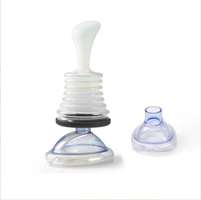 Entrenador de respiración sofocante máscara de rescate de emergencia Corazón Artificial capacidad vital asfixia dispositivo de emergencia