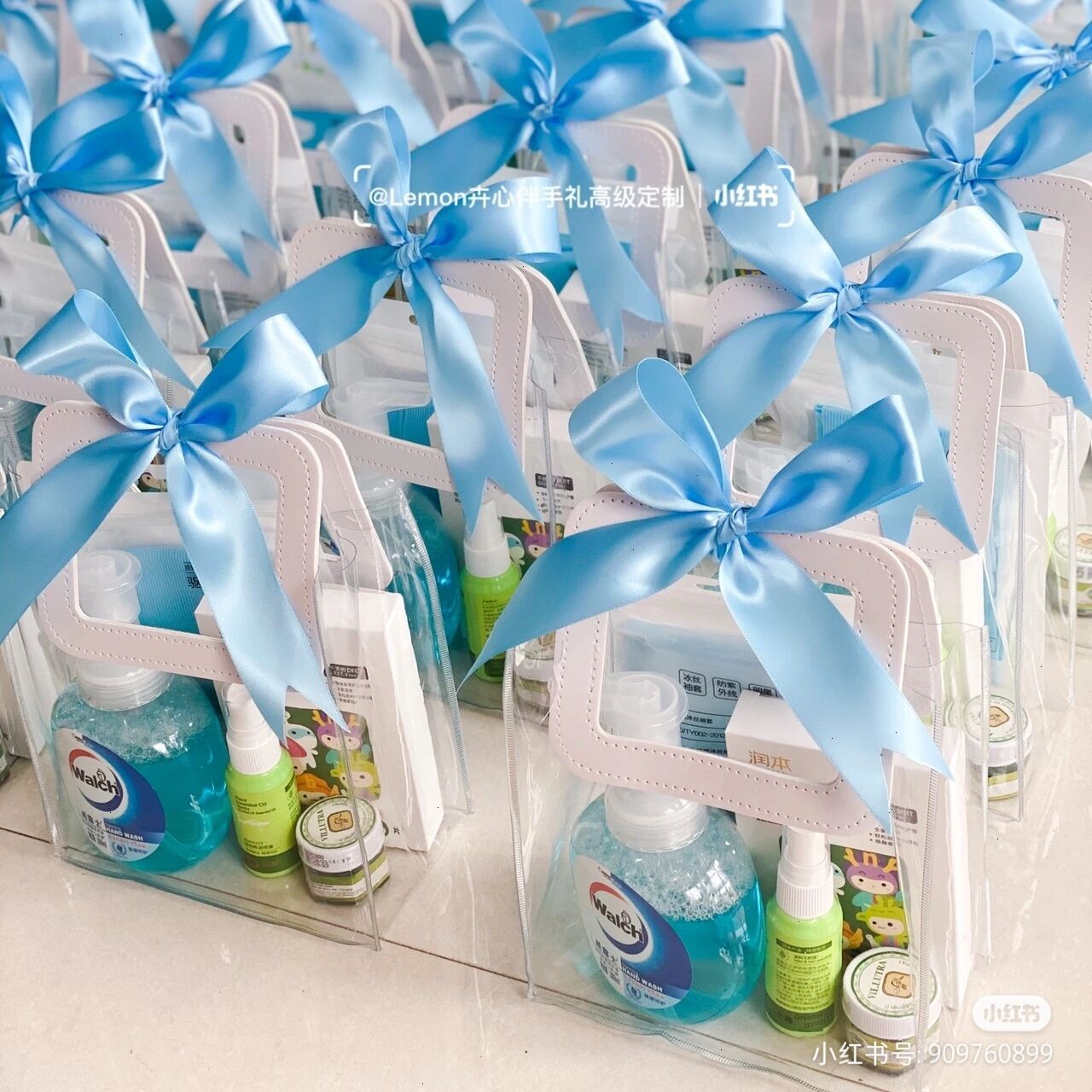 礼品袋透明手提袋儿童节便携伴手礼袋生日礼物包装袋1个装 1件装