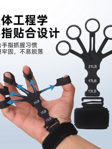 New Silicone 5-Finger Finger Trainer Wrist Puller Basketball Correction Trainer Basketball Training Auxiliary Grip Trainer