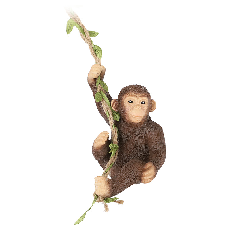 Jardín al aire libre simulación mono koala resina jardinería micro paisaje colgante jardín creativo decoración del patio colgante