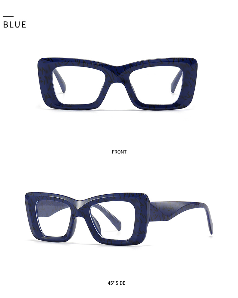 New European and American fashion catwalk small frame cat eye sunglasses for women, trendy sunglasses for men, cross border 9137 UV protection_voghion.com