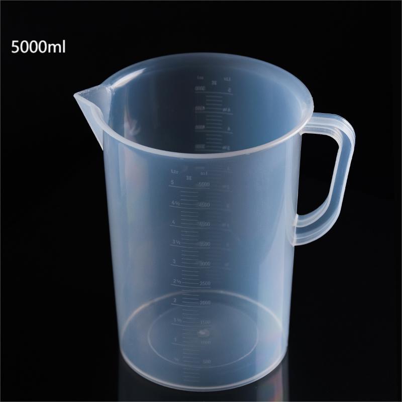 Taza de medir Taza de precipitados con asa Taza de escala doméstica de grado alimenticio Taza de medición comercial Taza de medición de plástico con escala para cocina