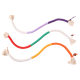 Cat toy bite rope self-hi to relieve boredom insect gall fruit tease cat color cotton rope bite stick grinding teeth a cat supplies