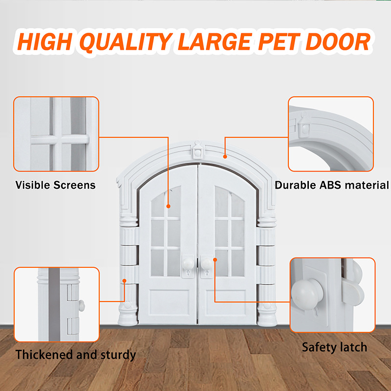 Cross-border supply new cat and dog kennel cat door dog hole no flip cover door stop pet door French cat door