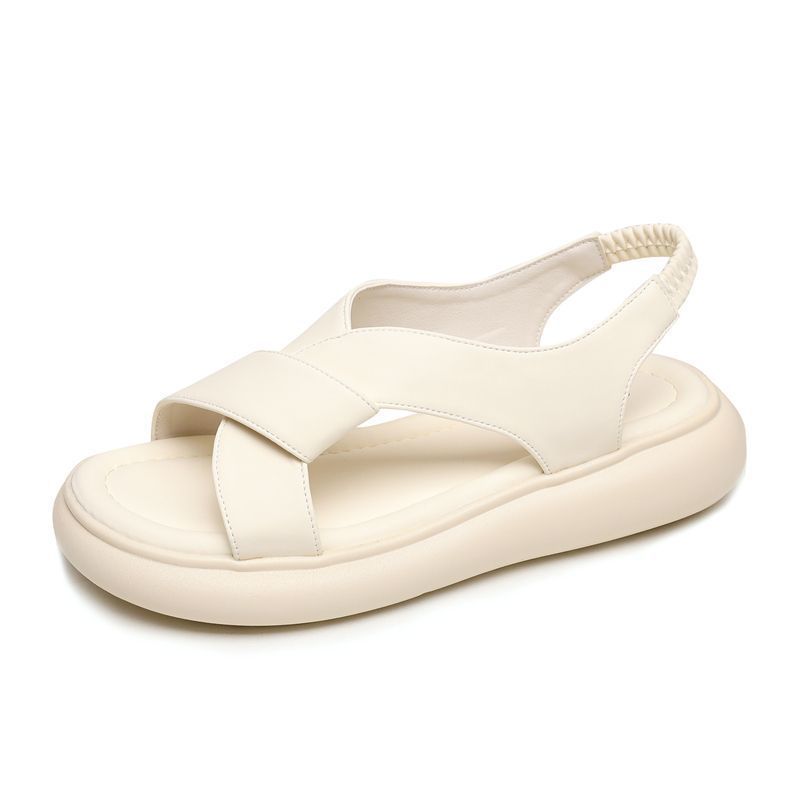Sandalias de fondo plano para mujeres en verano de 2026 nuevas sandalias de playa antideslizantes con una base suave no cansada