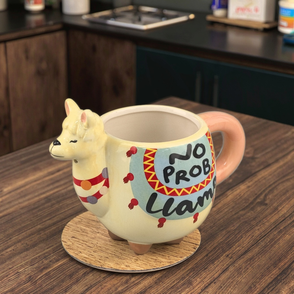 Taza de animales 3D de personalidad creativa Taza de alpaca Taza de agua de alto valor pintada con recuerdos Taza de regalo de cumpleaños