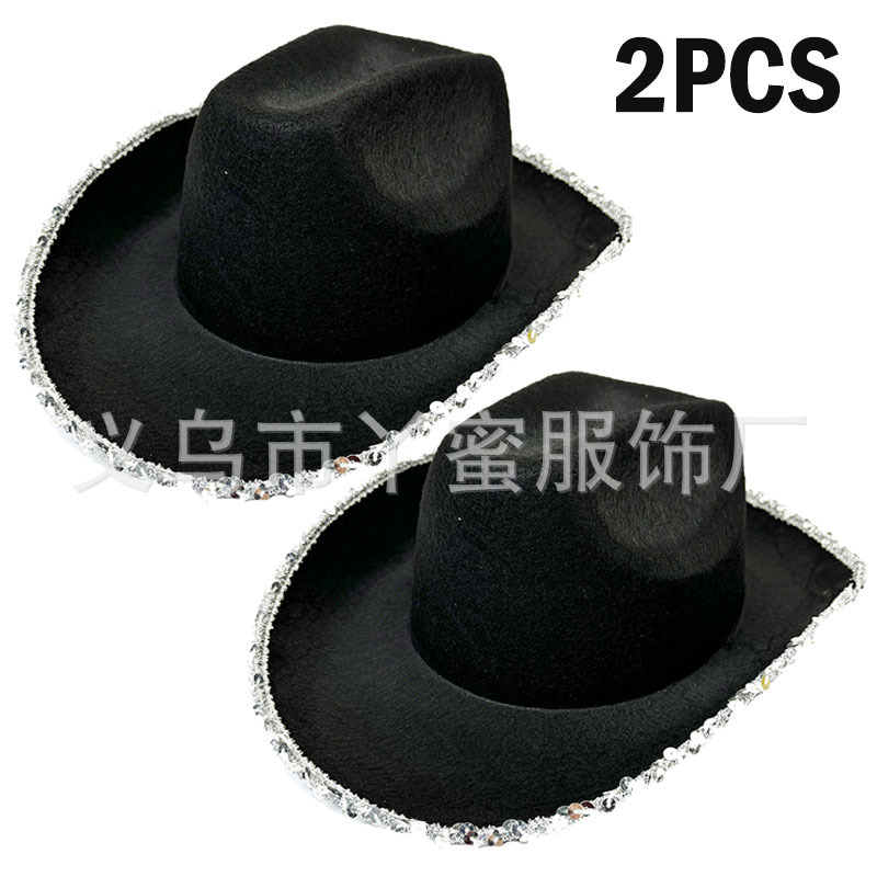 Juego de 2 piezas sin borde negro y plateado
