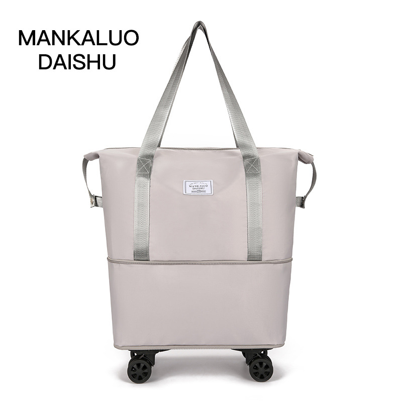 Bolsa de viaje de ropa de gran capacidad conveniente conjunto de equipaje de la carretilla bolsa de viaje de corta distancia bolsa de tela Oxford pendiente Bolsa De mujer