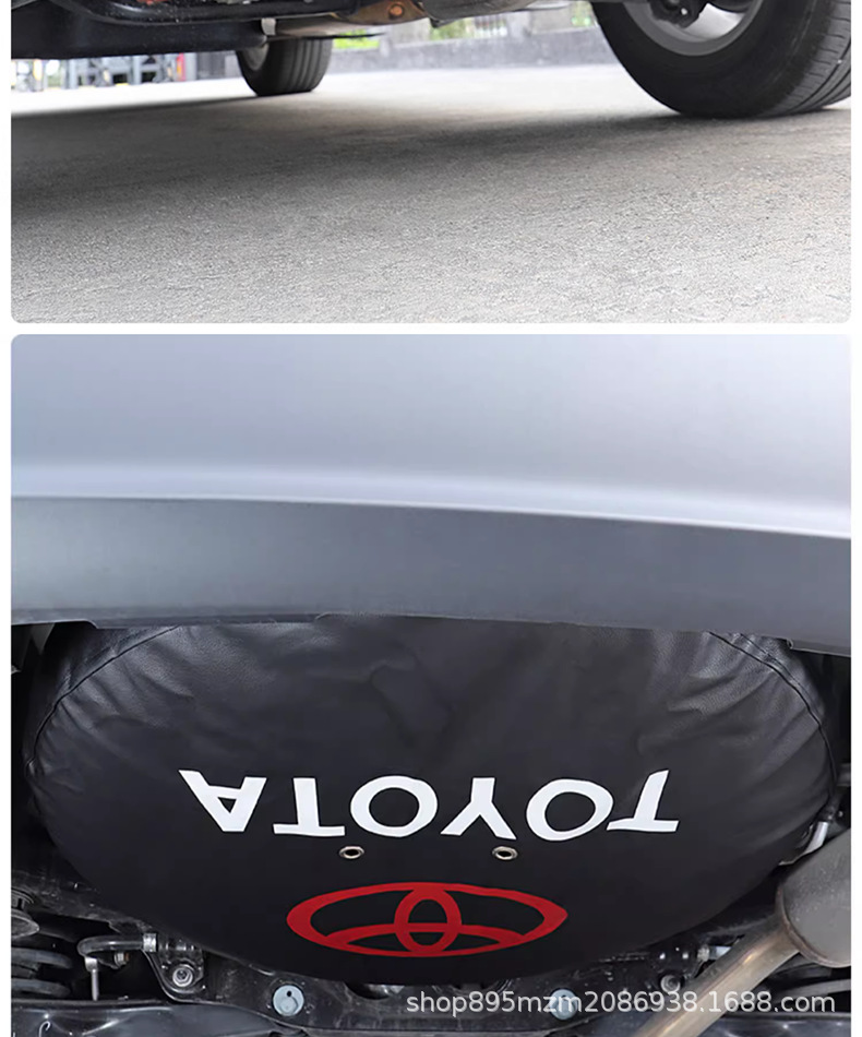 Suitable for 2024 Highlander Crown Land Dedicated Spare Tire Cover Tire Protective Cover Dust-Proof and Mud-Proof Modification Decoration