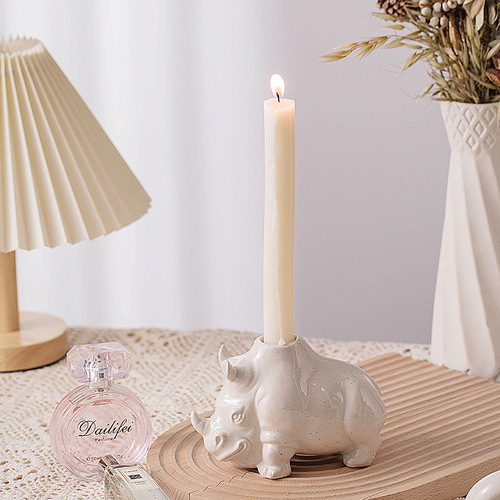 European and American ins style simple and elegant ceramic aromatherapy candle holder creative home decoration ornaments gifts gifts wholesale