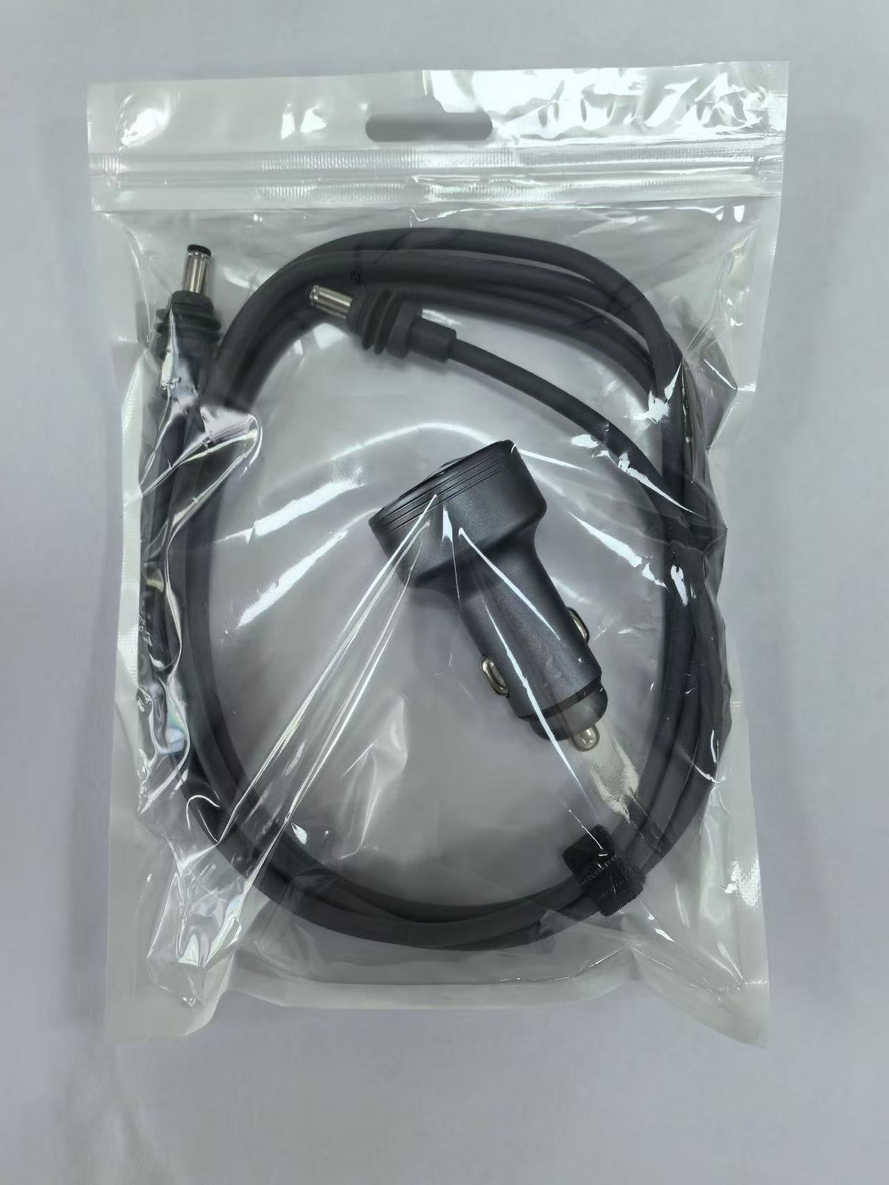 New Cross-Border Model Dc Car Charger with Mini Digital Display, Suitable for Fourth-Generation Mini Car Chargers, One-To-Three