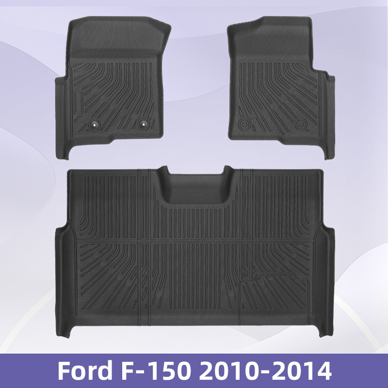 Para Ford F-150 2010 - 2014 3D TPE para todos los tiempos almohadilla de pie almohadilla de maletero