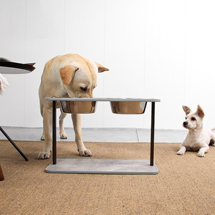 Tall Dog Pet Dining Table Medium and Large Dog Bowl Rack Golden Retriever German Shepherd Alasumo Border Shepherd Pet Food Pot Rack