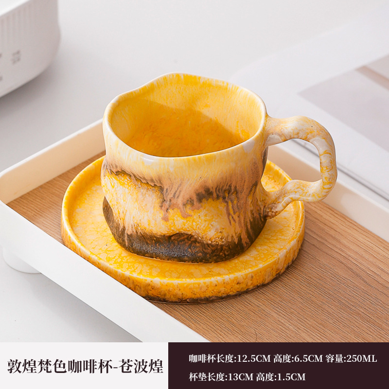 Horno transfronterizo de exportación de tazas de café de cerámica fuente de tazas de cola tazas de marca de tazas de restaurantes retro estadounidenses tazas de agua de alojamiento lotes