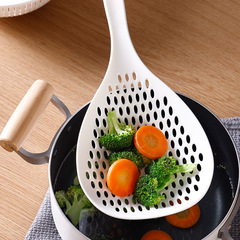 Japanese noodles large colander kitchen high temperature resistant long handle cooking noodles drain drain net household dumplings wonton strainer
