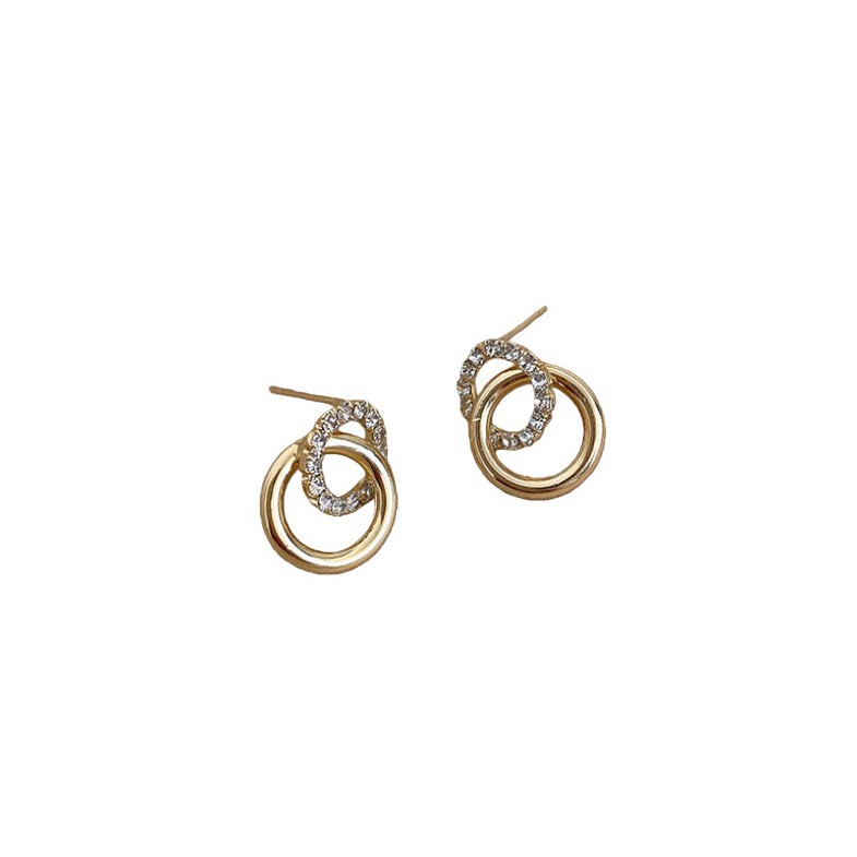 Procesamiento de precios de anillo de anillo de fijación de estilo aretes de círculo de estilo elegante aretes de alta calidad al por mayor
