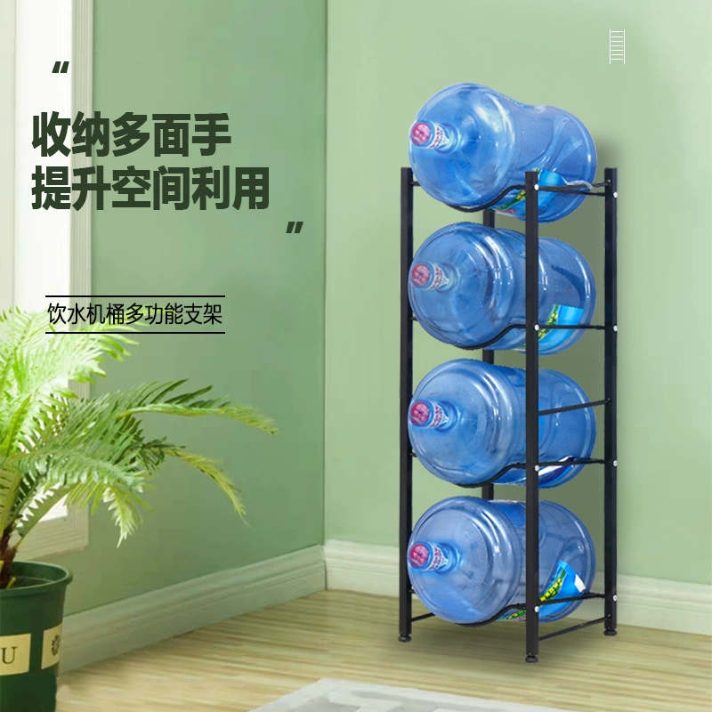 Три, четыре и пять слоев двухрядной стойки для ведер, более шестидесяти или восьмидесяти бочек кронштейна для хранения воды, чистая стойка для хранения Ведер