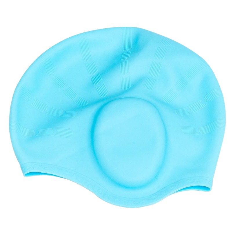 Orejeras fabricantes gorro de natación de silicona profesional mujeres adultas natación Pelo Largo impermeable a prueba de humedad gorro de natación de silicona