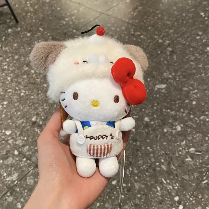正版三丽鸥hellokitty包挂件可爱玩偶毛绒钥匙扣公仔diy生日礼物|undefined