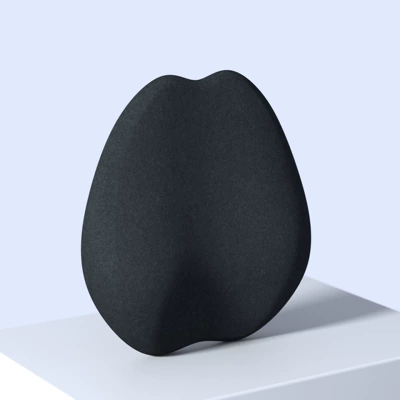 Car Pillow, Neck Pillow, Factory Headrest - p191-pure-black-lumbar-support