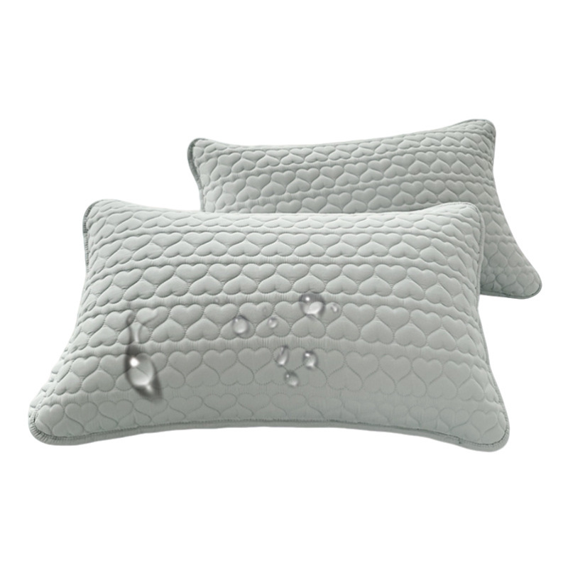 よだれ防止ヘッドオイル枕カバー汗防止コットン枕カバー家庭用一対一のセットセット48cm x 74cm