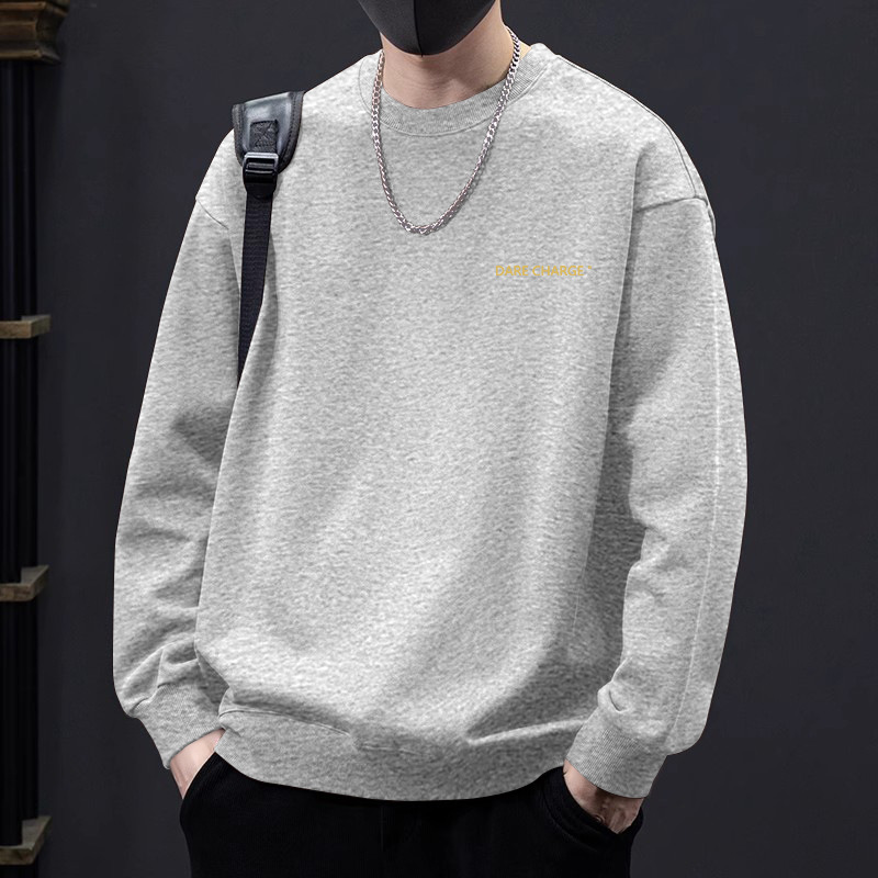 라이트그레이 라운드넥 스웨트셔츠 레귤러스타일-1604 [GL]