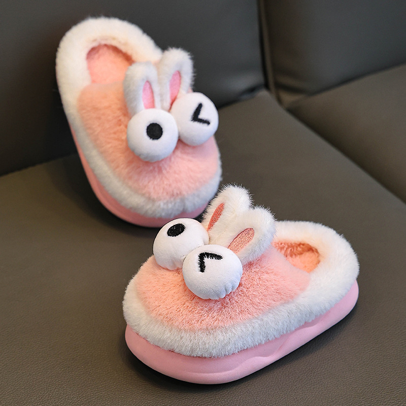 Kinder Wolle Herbst Winter, 2024 neue Modell Mädchen, Indoor Anti Slip und warme Baby Baumwolle Hausschuhe für Jungen, Winter_voghion.com