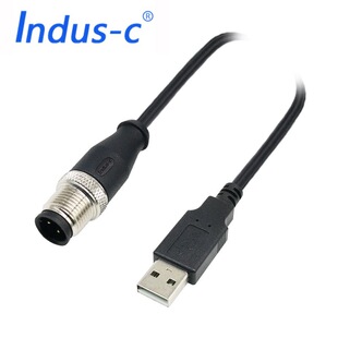 ����C�����B�Ӿ��B�����������|M12 D��4PIN���^ֱ�^TO USB