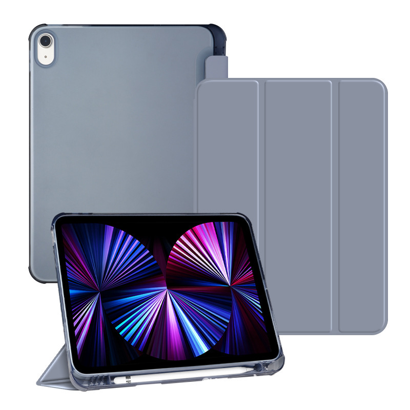 Ipad保護カバーpro10.5ペン付き溝10.2磁気吸引air 5皮カバーmini6三つ折りtpuソフトケース|undefined